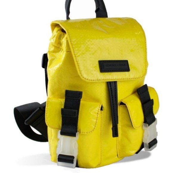 SOLD - KENDALL + KYLIE Parker Mini Backpack in Yellow and Black - Picture 8 of 8